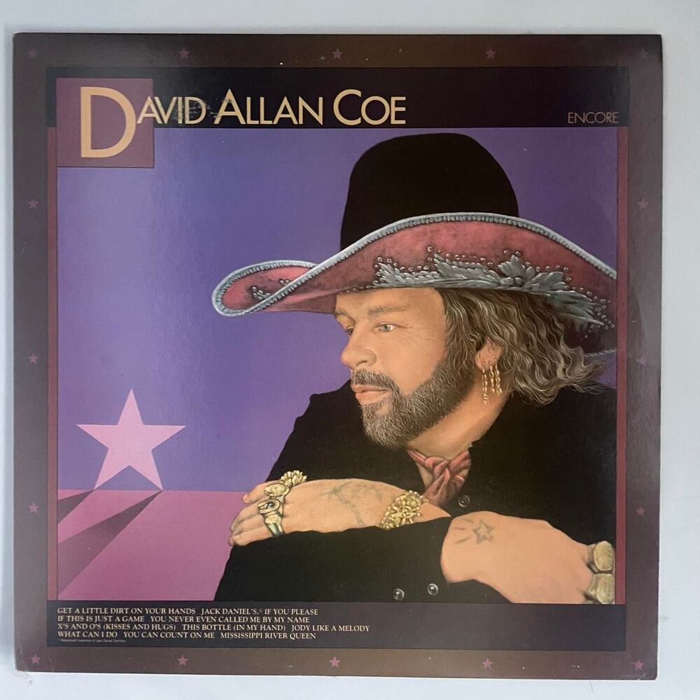 David Allan Coe Encore 1994 Vinyl Record Used but Fantastic Country Music